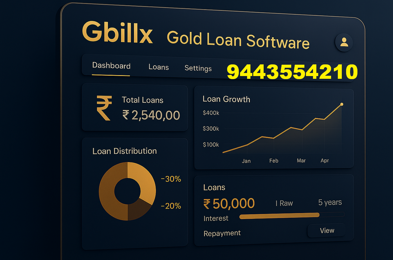Gbillx Gold Loan Software in Trivandrum