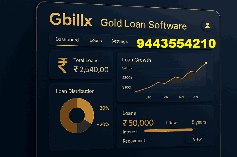 Gbillx Gold Loan Software in Tenkasi