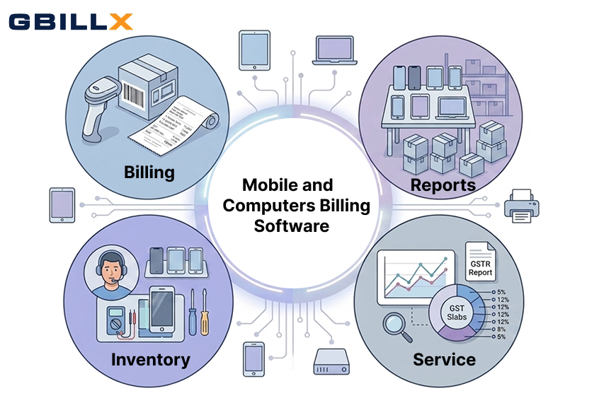Mobile and Computers Billing Software